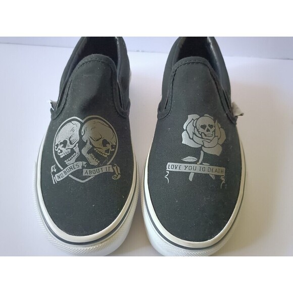 Vans Classic Slip On Shoes Women's Size 5 Black Lowtop - Picture 2 of 11